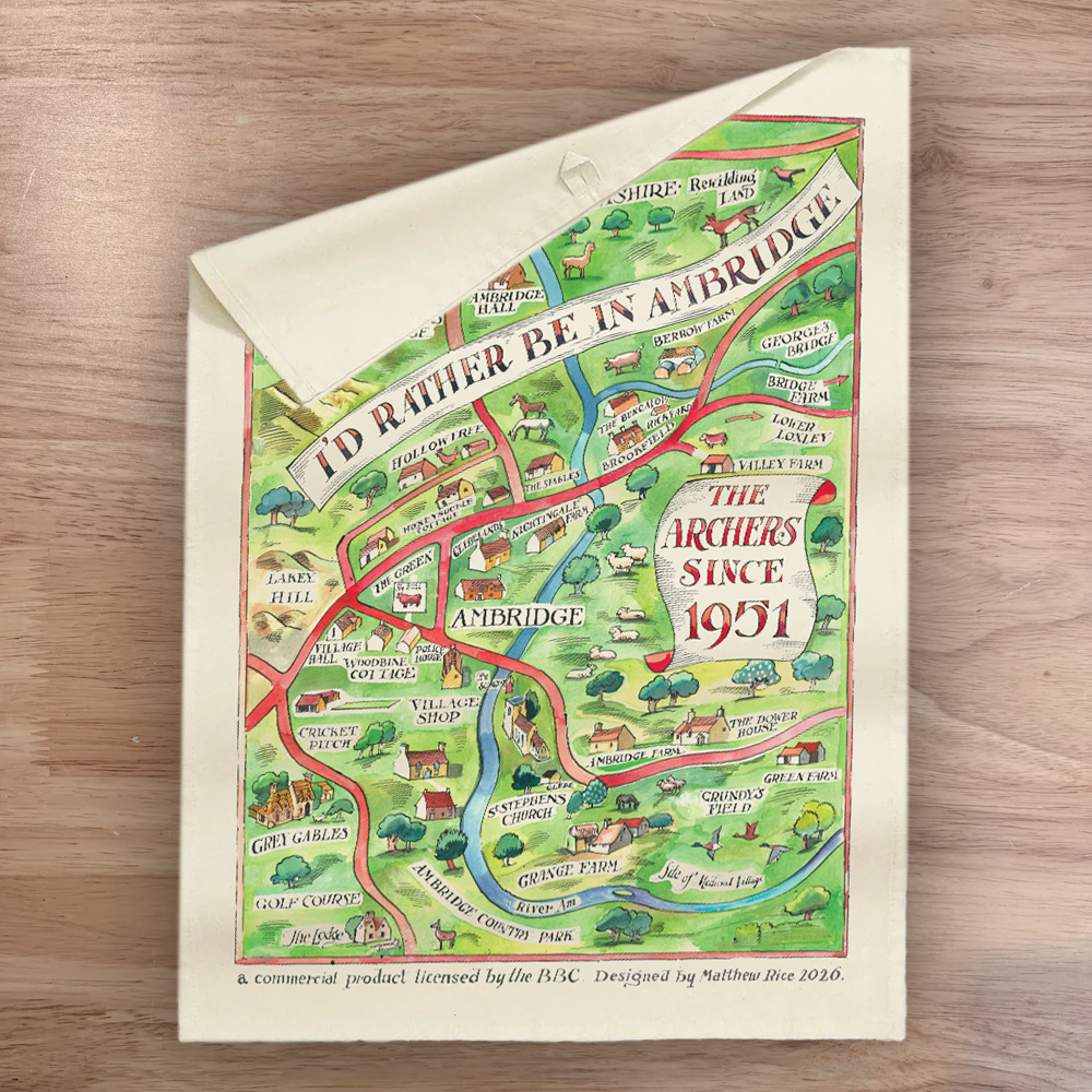 The Archers Live at 75 Limited Edition Tea Towel