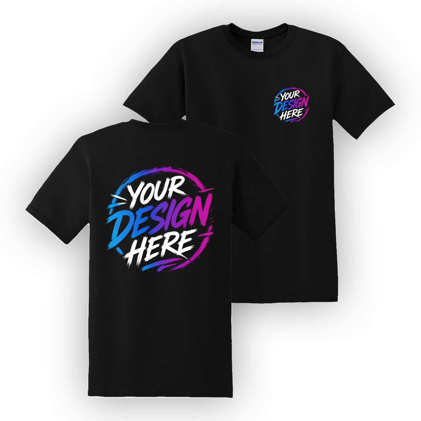 Custom Front & Back Printed T-Shirt