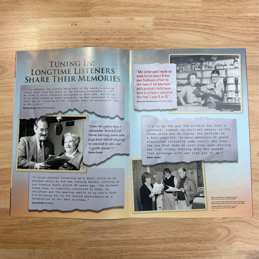 The Archers Live at 75 Souvenir Programme