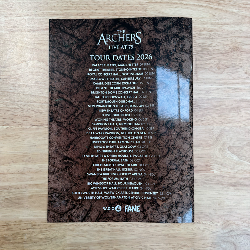 The Archers Live at 75 Souvenir Programme
